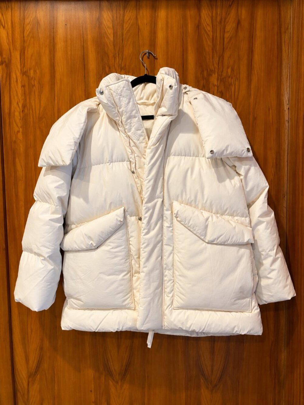 Halfdays Wheeler Parka White Oversized Puffer Ski Jacket Small